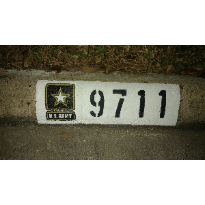 Military Branch Curb Address Design